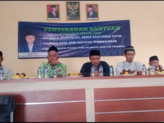 Kades Tanjung Anom Gelar Santunan Yatim Piatu dan Salurkan Bantuan Untuk Masjid dan Mushola