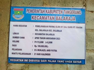 Diduga Camat Balaraja Kurang Maksimal Dalam Menjalankan Fungsinya