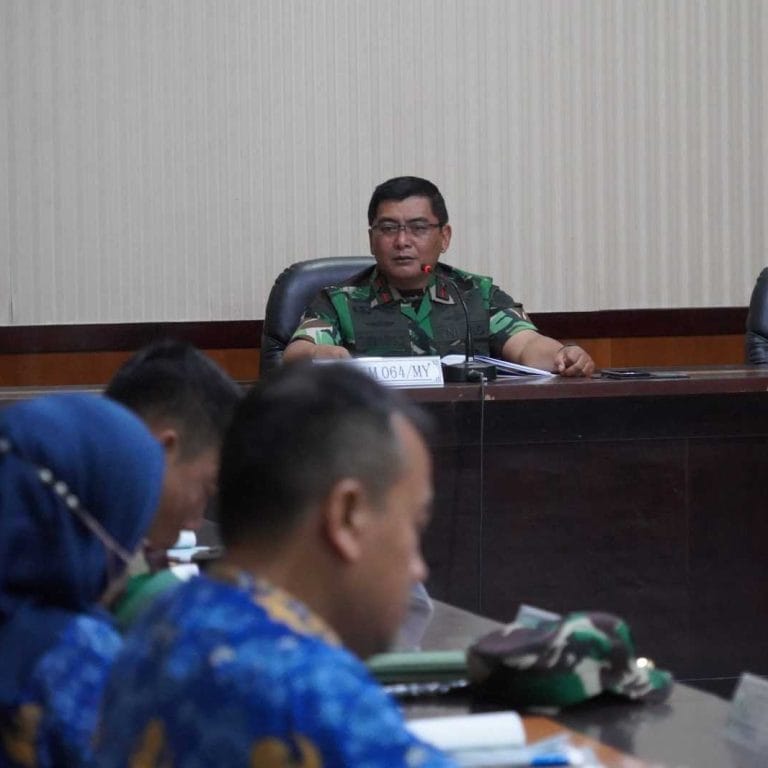 Demi Suksesnya TMMD Ke 116 Kota Cilegon Danrem 064/MY Gelar Rapat Persiapan Dengan Kodim 0623