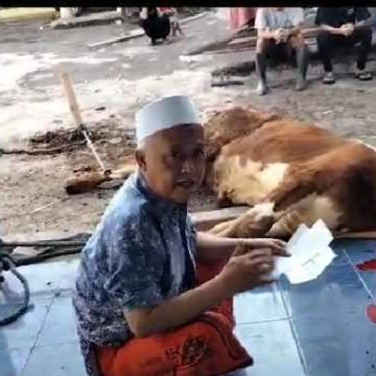 Warga Cianjur Sumringah Terima Sapi dari Camelia Panduwinata