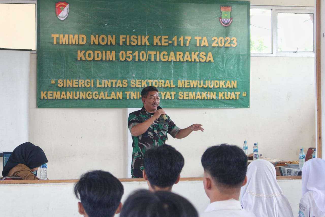 Cegah Kenakalan Remaja Pawas TMMD Non Fisik Ke 117 Kodim 0510 Tigaraksa Bersama Dinsos Kabupaten Tangerang Penyuluhan di SMK Insan Madani 7 Cegah Kenakalan Remaja Pawas TMMD Non Fisik Ke 117 Kodim 0510 Tigaraksa Bersama Dinsos Kabupaten Tangerang Penyuluhan di SMK Insan Madani I PojokPublik