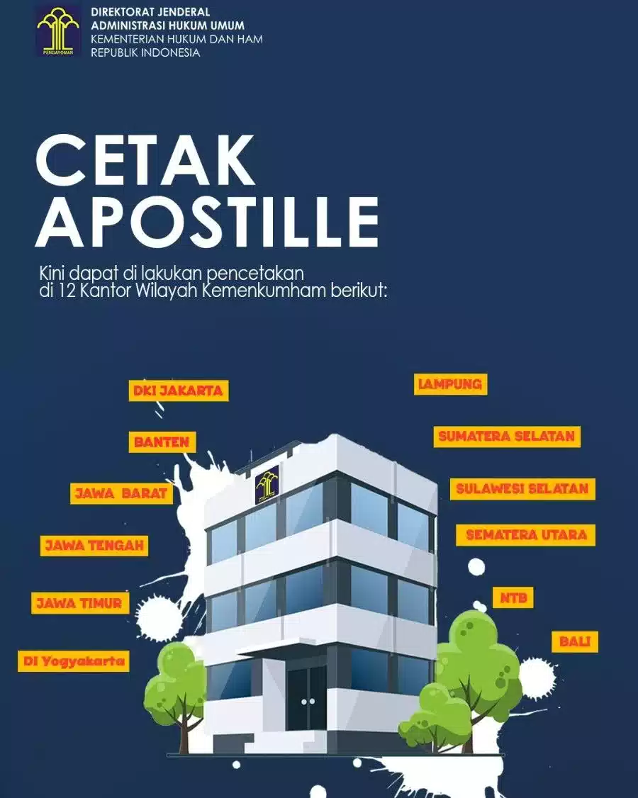 Kantor Wilayah Kemenkumham Siap Layani Pencetakan Sertifikat Apostille; Yuk Catat Alamatnya !!! 7 Kantor Wilayah Kemenkumham Siap Layani Pencetakan Sertifikat Apostille; Yuk Catat Alamatnya !!! I PojokPublik