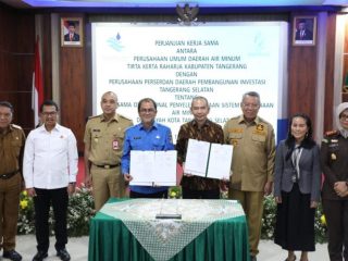 Perumdam TKR dan Perseroda PITS Teken Kerjasama Daerah GtoG Tentang Pengelolaan Dan Penyediaan Air Minum