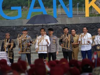 Presiden Jokowi Resmikan Waduk Karian, Kapolres Lebak Pimpin Pengamanan
