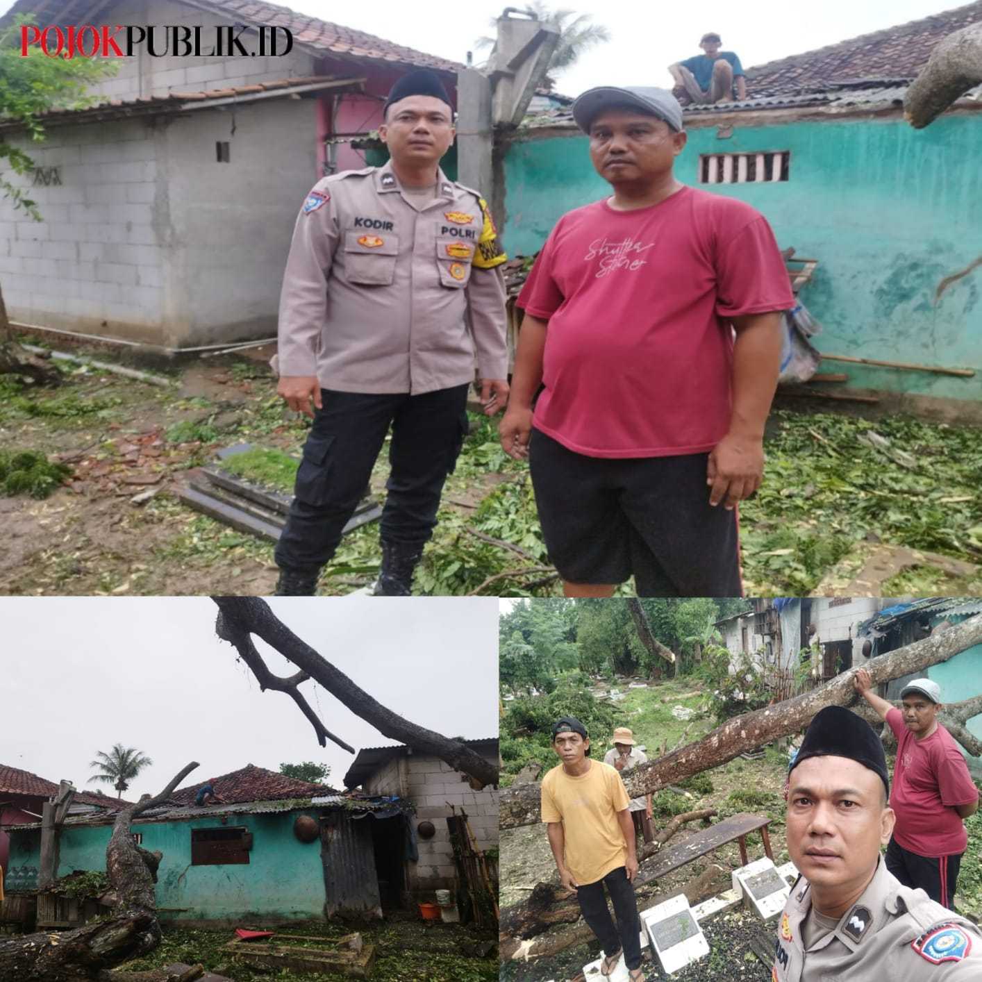 Babinkamtibmas Desa Kaliasin Aipda Kodir Evakuasi Pohon Tumbang yang Menimpa Rumah Warga 7 Babinkamtibmas Desa Kaliasin Aipda Kodir Evakuasi Pohon Tumbang yang Menimpa Rumah Warga I PojokPublik