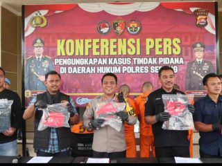 Gerak Cepat : Empat Komplotan Pelaku Pencurian Dengan Kekerasan Berhasil di Bekuk Jajaran Polres Serang dan Empat Lainnya Dalam Pengejaran Polisi