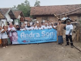 Warga Balepunah Kalanganyar Siap Gepeng Bareng Andra Soni Gubernur Banten