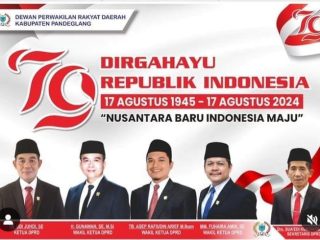Jajaran Pimpinan DPRD Pandeglang Mengucapkan "Digahayu Republik Indonesia   Ke-79"