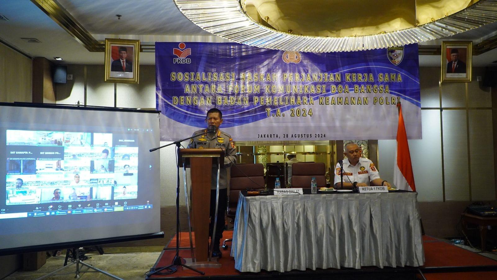 Polri Sosialisasi Perjanjian Kerja Sama dengan FKDB, Implementasikan Kerjasama Hingga ke Daerah 7 Polri Sosialisasi Perjanjian Kerja Sama dengan FKDB, Implementasikan Kerjasama Hingga ke Daerah I PojokPublik