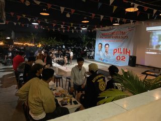 Mahasiswa Kab. Tangerang Gelar Nobar Timnas dan Deklarasi Andra Soni di Pilgub Banten