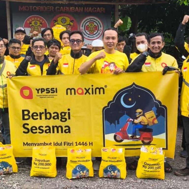 Maxim Indonesia Menebar BHR untuk Driver Aktif serta Santunan Tambahan kepada Ribuan Mitra Pengemudi dan Ratusan Anak Yatim Piatu melalui Santunan Sosial dari YPSSI 1 Maxim Indonesia Menebar BHR untuk Driver Aktif serta Santunan Tambahan kepada Ribuan Mitra Pengemudi dan Ratusan Anak Yatim Piatu melalui Santunan Sosial dari YPSSI I PojokPublik