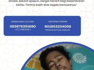 Terbaring Lemah, Mantan Karyawan PT GRS Menunggu Donasi untuk Kesembuhan
