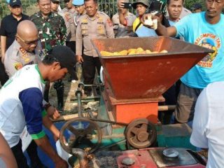 Panen Raya, Polres Serang Hasilkan 140 Ton Jagung di Kecamatan Kopo