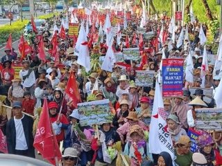 Puluhan Ribuan Petani Aksi di DPR RI Minta Negara Sahkan Reforma Agraria