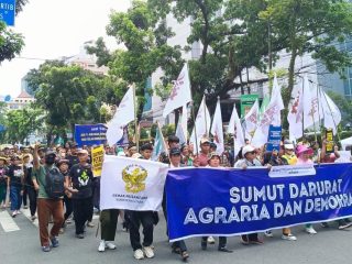 Peringati Hari Tani Nasional, Ribuan Petani Serbu Kantor Gubernur Sumut