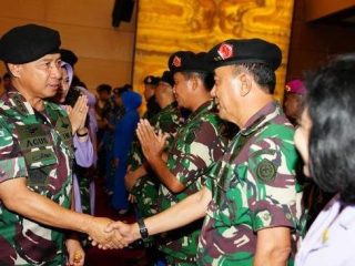 Panglima TNI Pimpin Upacara Kenaikan Pangkat 177 Perwira Tinggi
