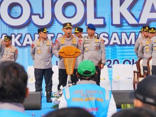 Hadiri Apel Ojol, Kapolri Ajak Bersinergi Jaga Kamtibmas