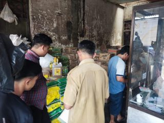 Jaga Stabilitas Bahan Pokok, Polres Lebak Bersama Disperindag Cek Harga Beras di Pasaran