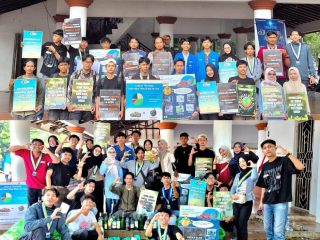 PMII Universitas Primagraha Gelar Aksi Clean Up di Alun-Alun CFD Kota Serang