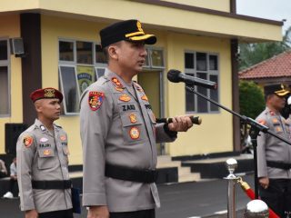 Kapolres Lebak Pimpin Kenaikan Pangkat 76 Personel