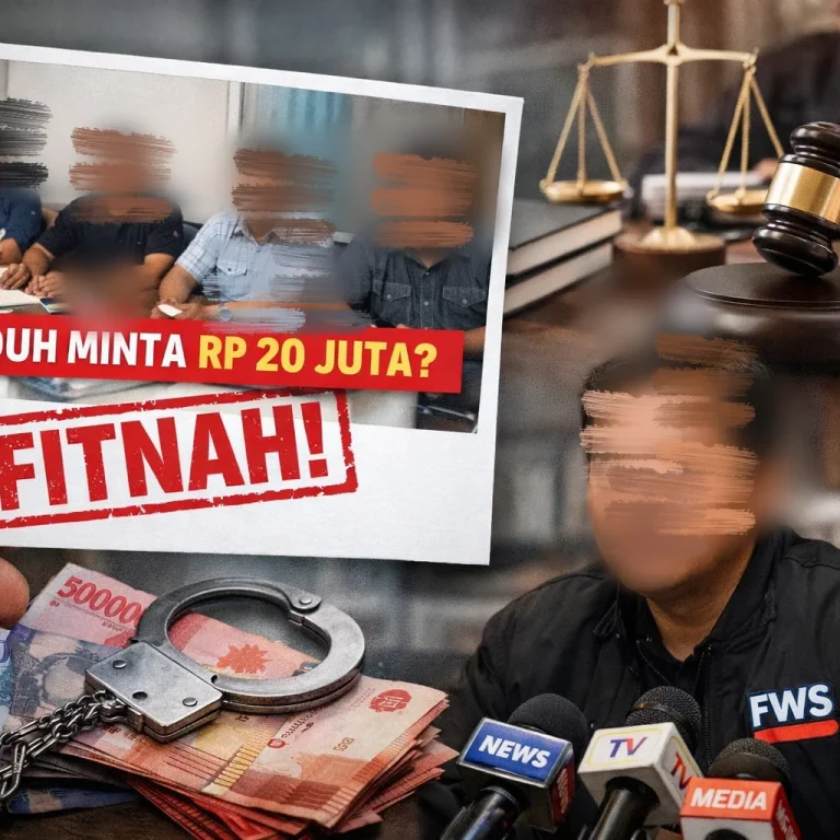Wartawan Dituding Minta Rp20 Juta, FWS Tempuh Jalur Hukum 13 Wartawan Dituding Minta Rp20 Juta, FWS Tempuh Jalur Hukum I PojokPublik