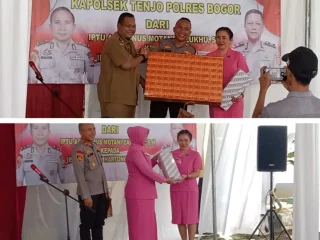 Pisah Sambut Kapolsek Tenjo, IPTU Hendrik Gantikan Agripinus