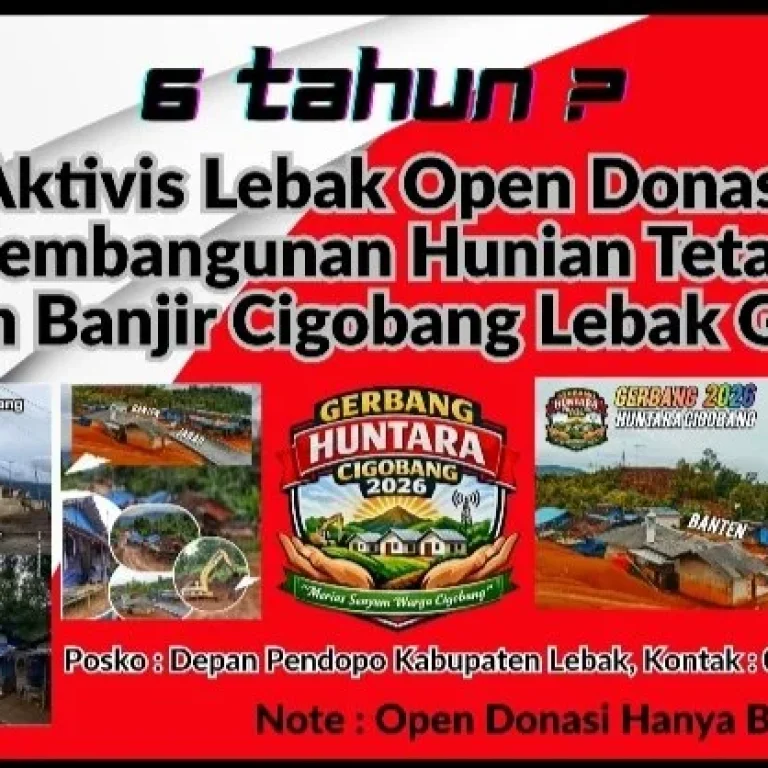 Huntara Jadi Permanen, GMBI Lebak Open Donasi Gantikan Peran Negara 14 Huntara Jadi Permanen, GMBI Lebak Open Donasi Gantikan Peran Negara I PojokPublik