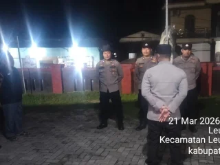 Kapolsek Leuwidamar Pimpin Apel dan Kegiatan KRYD Gabungan