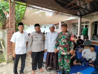 Bhabinkamtibmas dan Babinsa Pasar Kemis Takziah ke Warga, Wujud Empati dan Kepedulian Sosial