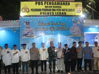 Malam Takbir, Kapolres Lebak Bersama Forkopimda Lebak Kunjungi RSUD-Lapas dan Pospam