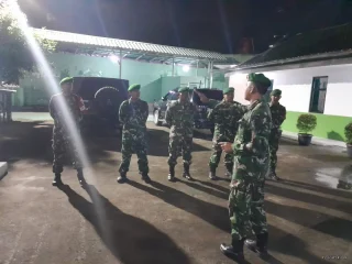 Patroli Maung Koramil 13/Cisoka Tingkatkan Keamanan Malam Hari