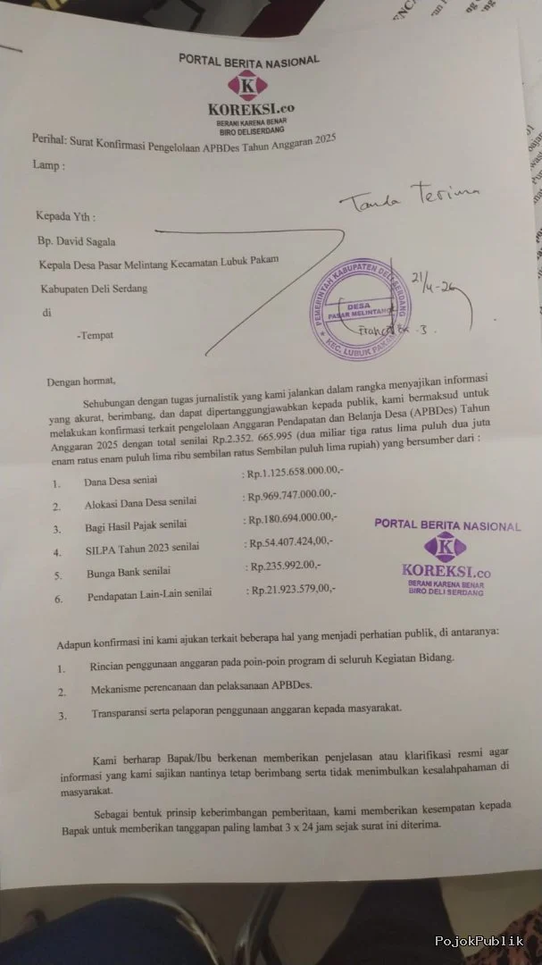 Transparansi APBDes 2025 Desa Pasar Melintang Disorot Warga 7 Transparansi APBDes 2025 Desa Pasar Melintang Disorot Warga I PojokPublik