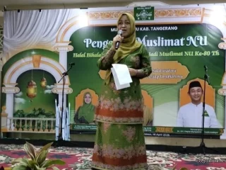 Risma Maesyal Rasyid Hadiri Pengajian dan Harlah ke-80 Muslimat NU di Tigaraksa