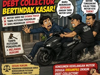 Diduga Penarikan Paksa oleh Debt Collector, Motor Konsumen Permata Finance Cikupa Disita Meski Telat 7 Hari
