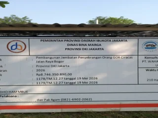 Pemprov DKI Jakarta Bangun JPO GOR Ciracas