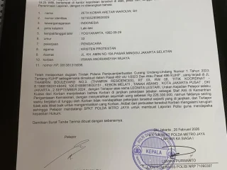 Irwan Adriansyah Laporkan Dugaan Penipuan Rp226,3 Juta ke Polda Metro Jaya, Dijanjikan Jadi Tenaga Ahli BP TASKIN